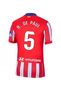 Atletico Madrid Rodrigo De Paul #5 Voetbaltruitje Thuis tenue 2024-25 Korte Mouw